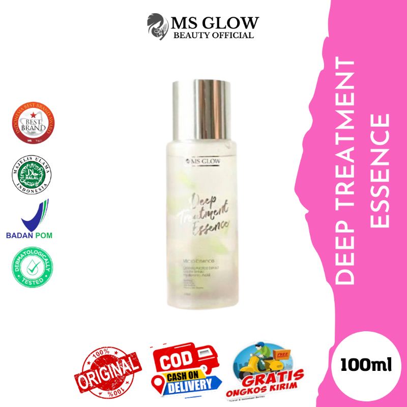 MS Glow Deep Treatment Essence/Essence MS Glow/Perawatan Jerawat/DTE cantela ms glow/DTE Salmon DNA/