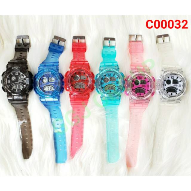 C ( C00032 ) JAM TANGAN SPORT DEWASA HARGA GROSIR / WATER RESISTANT 3 ATM / TAHAN AIR