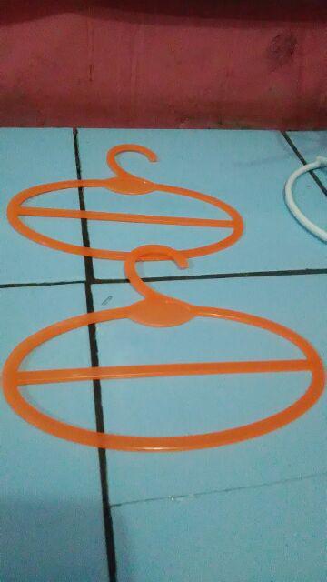 Hanger Jilbab Oval Gantungan Penyimpanan Muslim Murah Syal Scarf Pasminah Serbaguna Lemari Tumblr