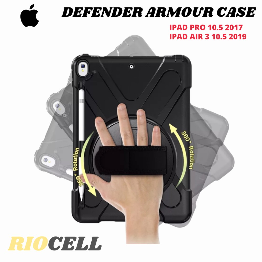 Case iPad Pro 10.5 / Air 3 10.5 Defender Stand Case PEN HOLDER