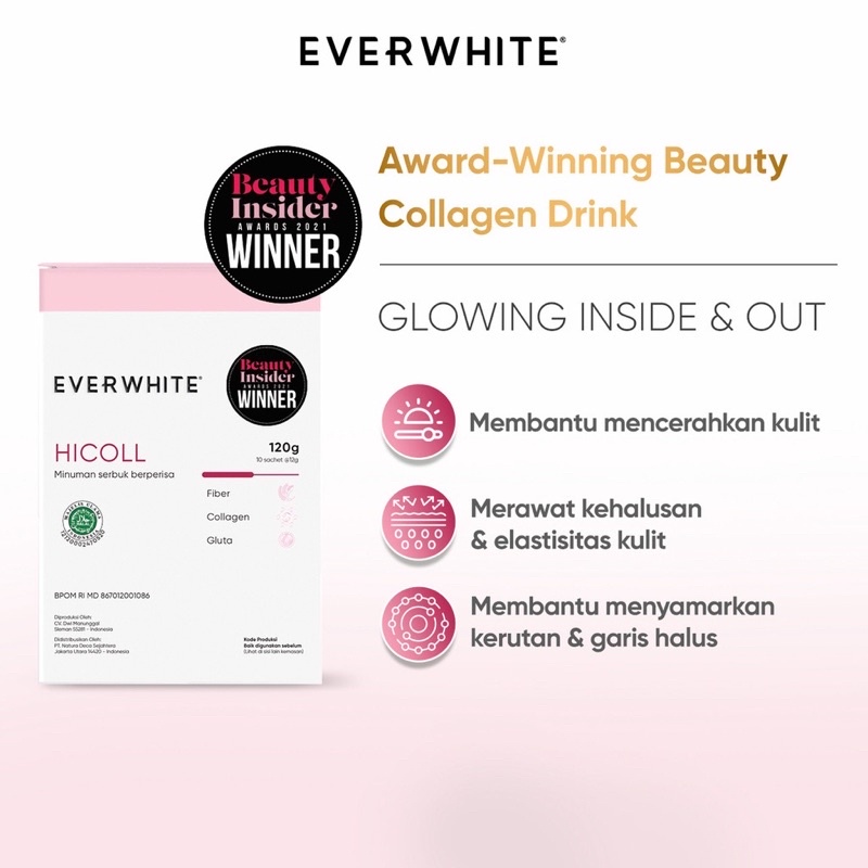 

Everwhite Hicoll Drink - Brightening Booster Halal