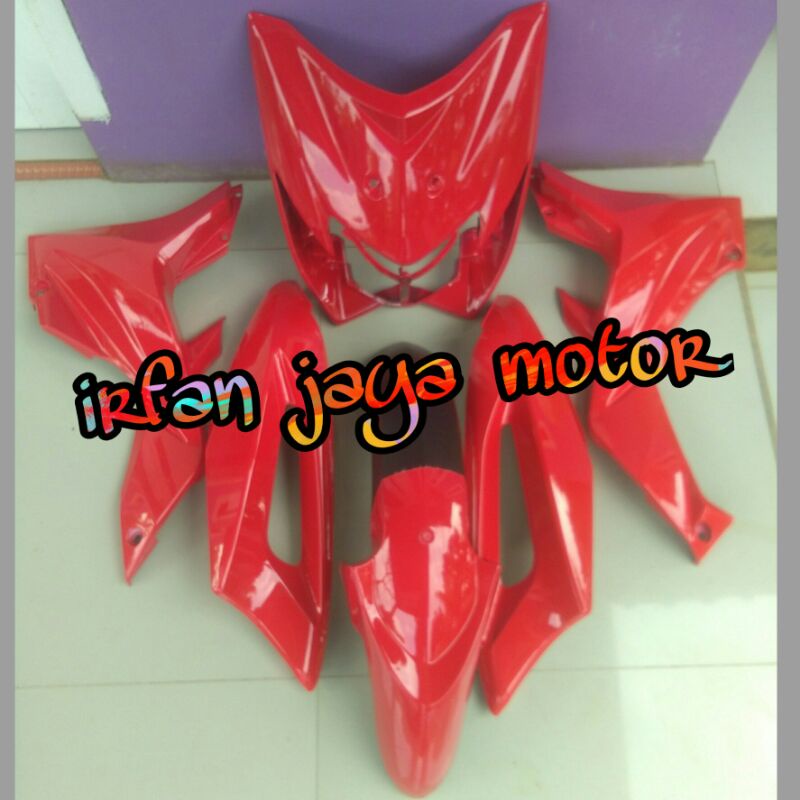 Cover body depan honda blade lama merah