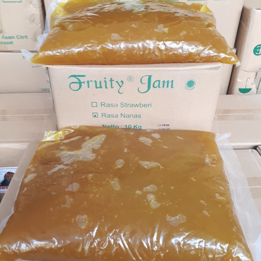 

Selai Nanas Fruity kemasan 10 Kg// 1 Karton