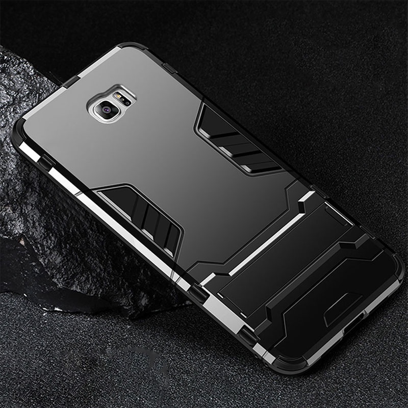 Casing Hard Case Armor Robot Bahan PC + Silikon Slim Anti Knock Untuk Samsung Galaxy C9 Pro / C9