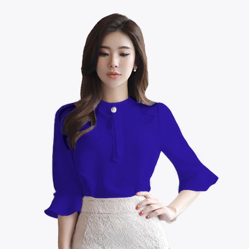 Blus Wanita Korea Lengan panjang Cantik murah terbaru - XSHOP Chloe