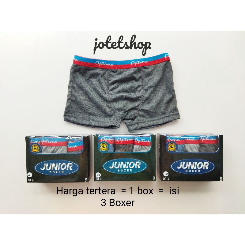 Boxer anak segiempat Optima Junior Premium Original Asli Termurah. celana dalam Anak. CD anak