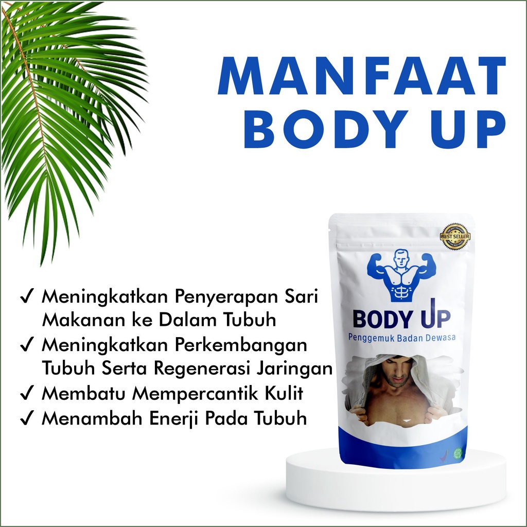 COD Penggemuk Badan BodyUp Asli Permanen Penggemuk Badan Cepat Ampuh Super Protein