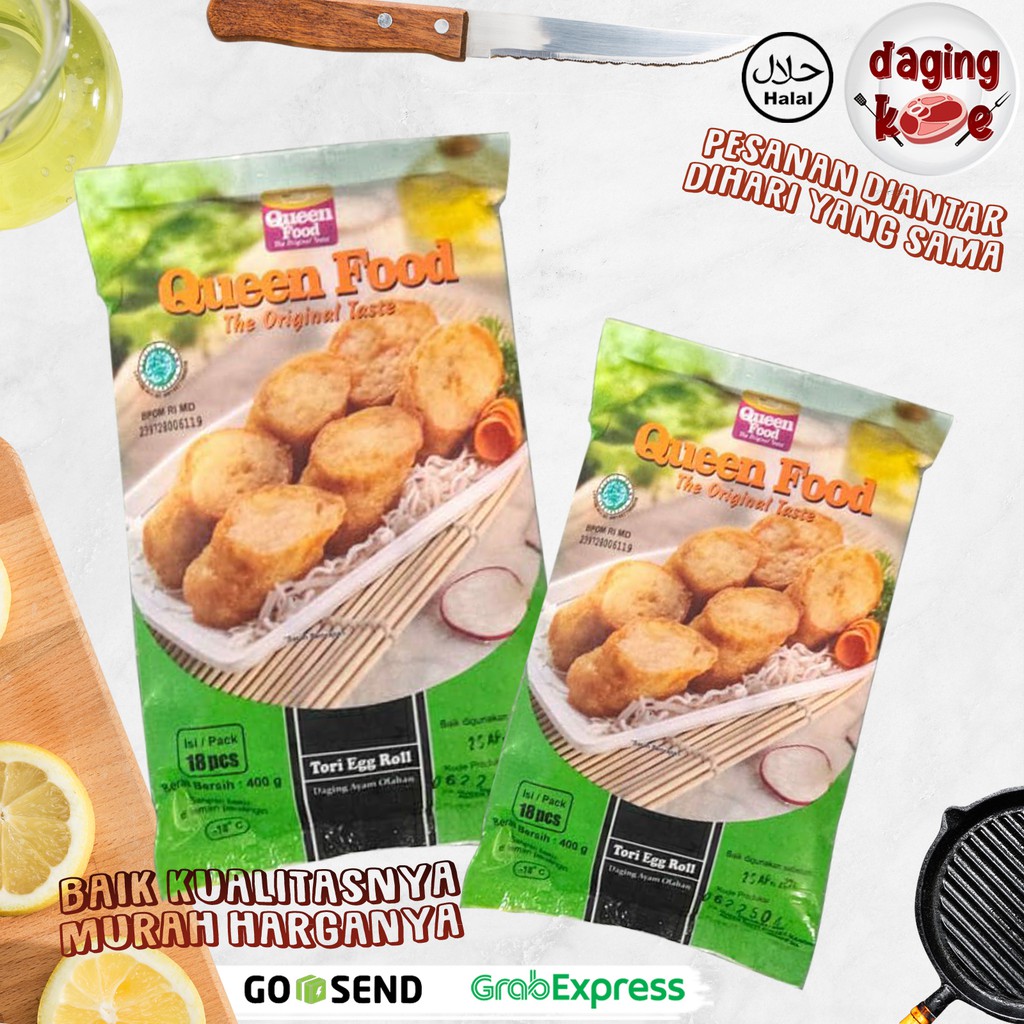 

TORI EGG ROLL FROZEN QUEEN FOOD TERMURAH DK022