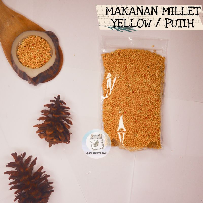 Makanan Millet Kuning / Putih 120gr | Hamster, Burung