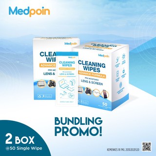 Medpoin - Lens & Screen Cleaning Wipes (Bundling 2 Box)