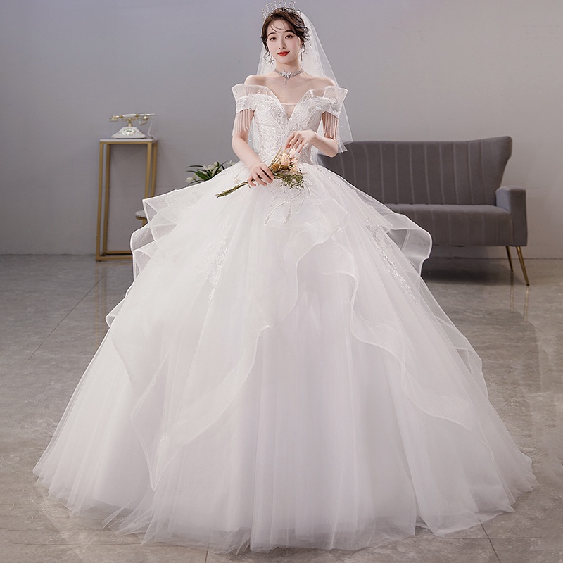 Gaun Pengantin 2202003 Putih Sabrina Wedding Dress