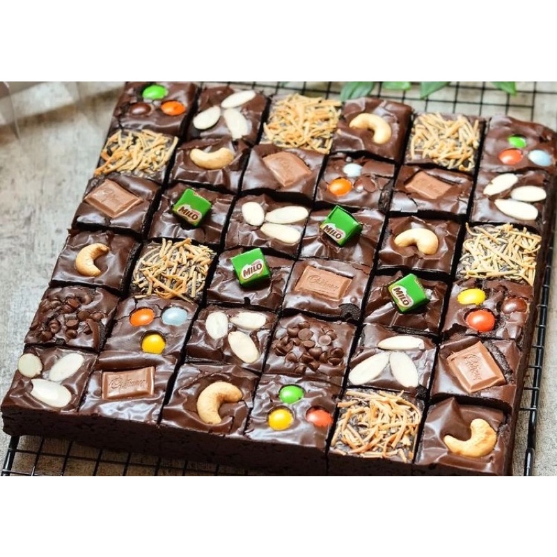 

Fudgy Brownies ( Brownies Sekat)