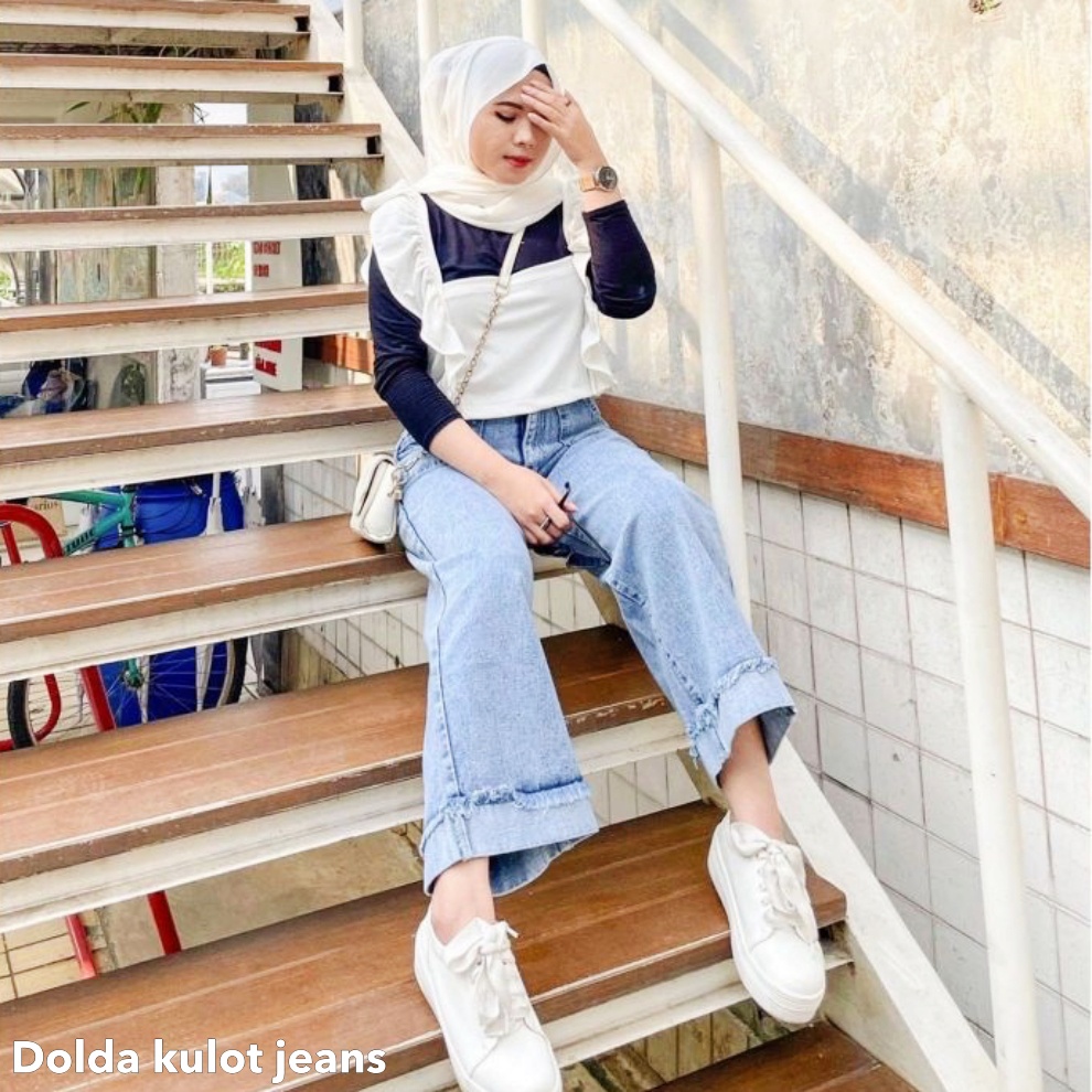 Dolda kulot jeans - Thejanclothes