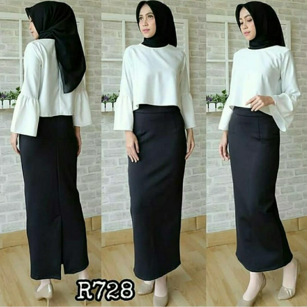 GROSIRAN rok span scuba/rok wanita untuk kerja/rok kerja