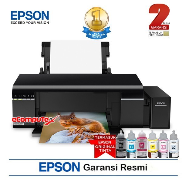 PRINTER EPSON L805 PHOTO PRINT / PRINTER EPSON L 805 PHOTO PRINT ID CARD CD DVD GARANSI RESMI