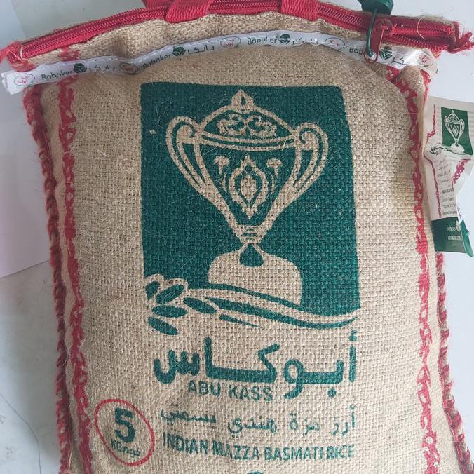 

BERAS- BERAS BASMATI ABU KASS ASLI DARI ARAB SAUDI ISI DI DALAM KURANG 5 KG -UNGGULAN.