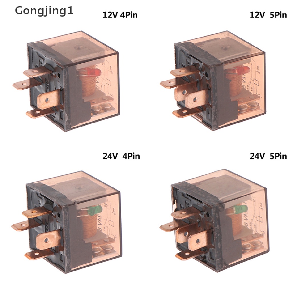 Gongjing1 Relay SPDT 12 / 24V 80A 4 / 5Pin Tahan Air Untuk Mobil