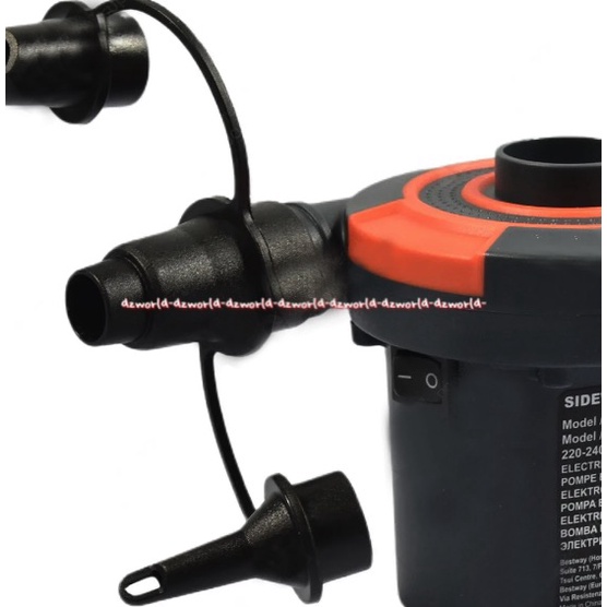 Bestway Sidewinder Pump Electric Alat Pompa Listrik Best Way Dengan 3 Katup Adaptor Pompa Angin