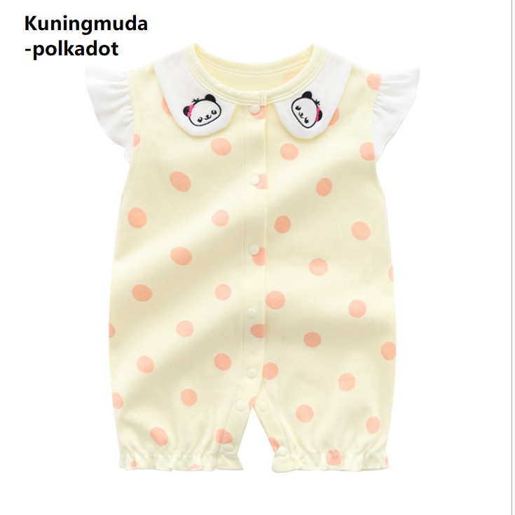 A74-1-Baju Jumper bayi /pakaian romper anak perempuan motif pita