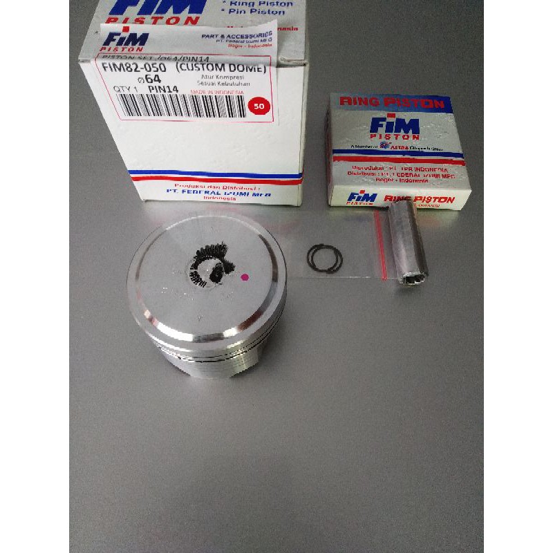 PISTON FIM 82 PIN 14 MM 63,5 mm 64 mm 64,5 mm 65 mm KLX CB150 CBR150 NMAX JUPITER MX MXKING R15
