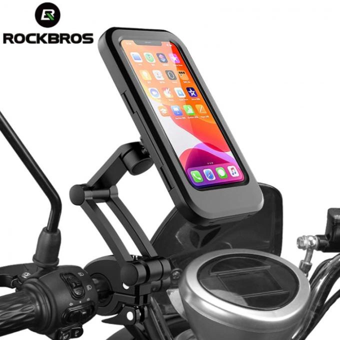 Rockbros Hl-69 Bike Handlebar Waterproof Case Phone Holder Full Touch
