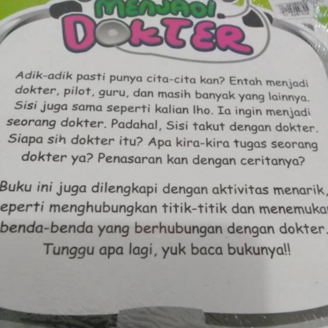 Buku Cita Citaku Menjadi Dokter Buku Baru Shopee Indonesia