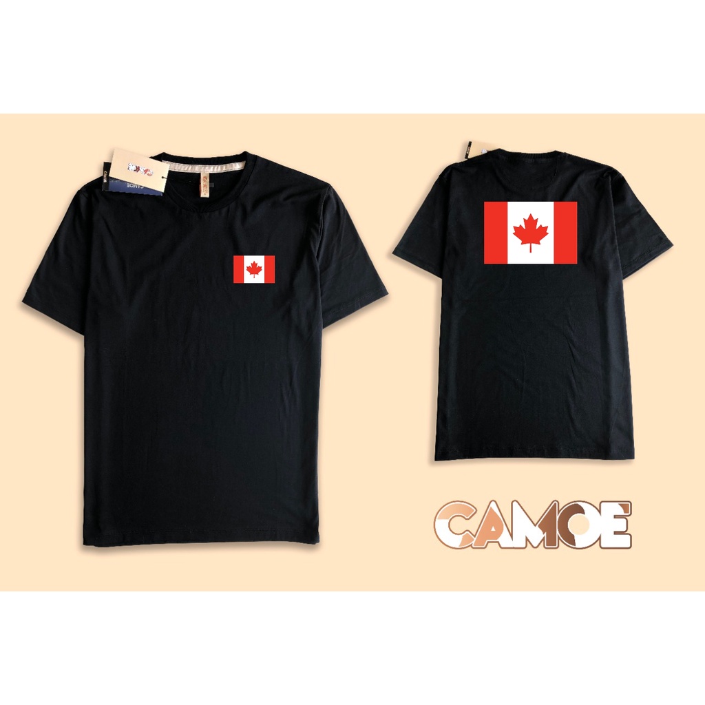 kaos tshirt premium desain bendera canada full