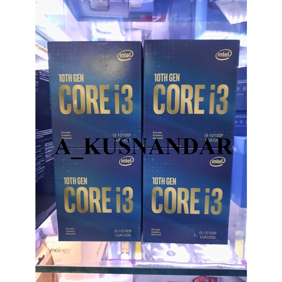 PAKET INTEL CORE I3 10100F BOX RESMI + MOTHERBOARD INTEL