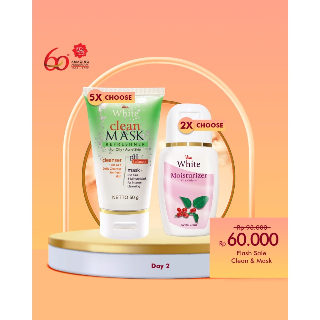 Paket 5 Clean &amp; Mask 2 Moistuizer