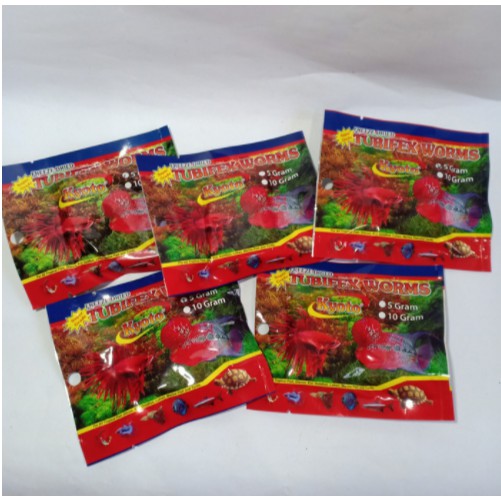 CACING SUTRA KERING KYOTO TUBIFEX WORMS 5 GRAM CACING BEKU KERING TANPA DI FREZER