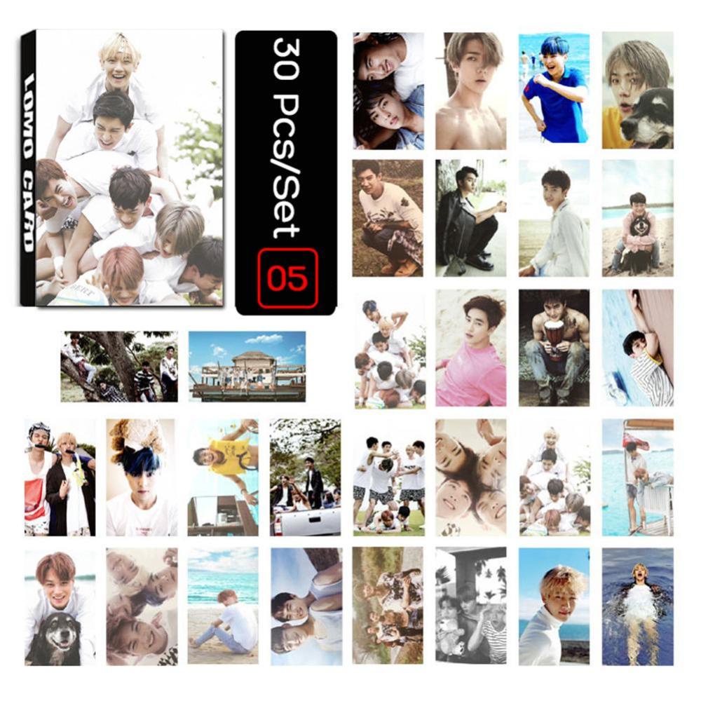 Timekey 30PCS Kartu Pos Foto KPOP SEVENTEEN EXO WANNA ONE LOMO Untuk Fanshadiah M2U9