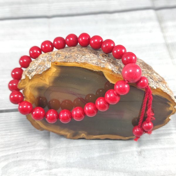 Gelang Batu Natural Alam Red Coral Marjan Original Dijamin