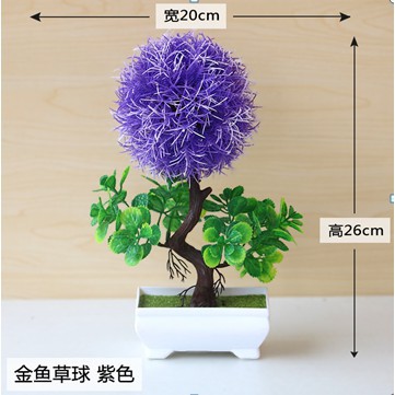 Ornamen Tanaman Dandelion Artificial Flower Decoration Pot Bunga Hias Dekorasi Meja