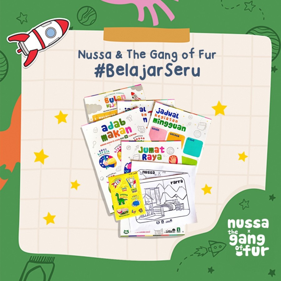 

Poster Edukasi / Paket Belajar Seru Nussa x TGOF / Best Seller / murah