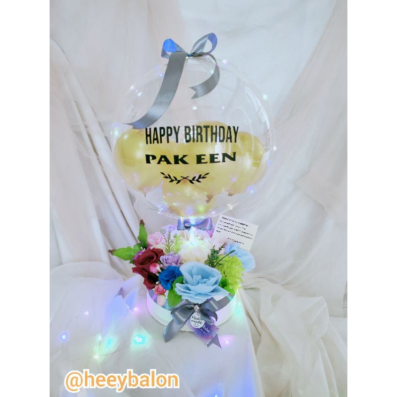 Balon Box/Buket Balon/Buket Ultah/Balon Ultah/Balon Snack/Snack Box/Balon Ucapan/Buket Wisuda/Kado