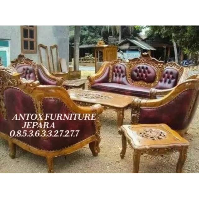 Kursi tamu ganesha jati furniture Jepara
