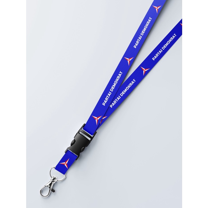 

Lanyard Partai Demokrat AHY SBY Pemilu 2024 Dua Sisi