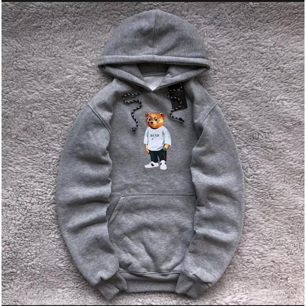 COD - JAKET HOODIE GUCCI BEAR ORIGINAL DISTRO - SWEATER HOODIE GUCCI ABBU ORIGINAL DISTO UNTUK PRIA DAN WANITA PREMIUM