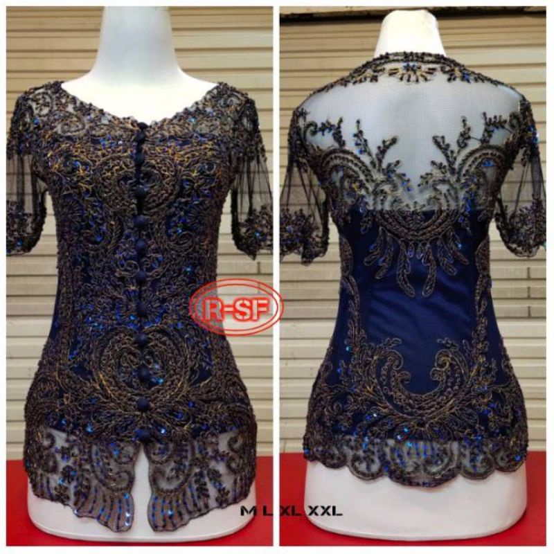 KEBAYA PAYET ORI /KEBAYA PAYET LENGAN PENDEK/KEBAYA PAYET MEWAH
