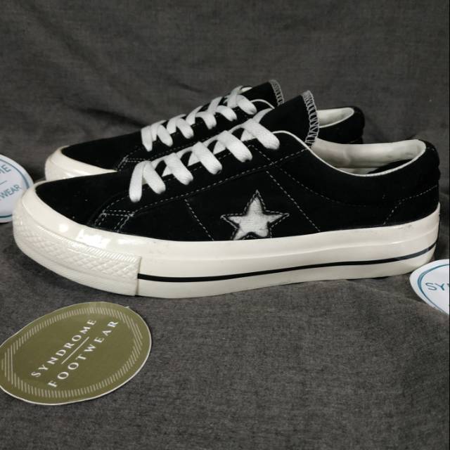 Converse One star Black Suede Sepatu converse pria sepatu allstar