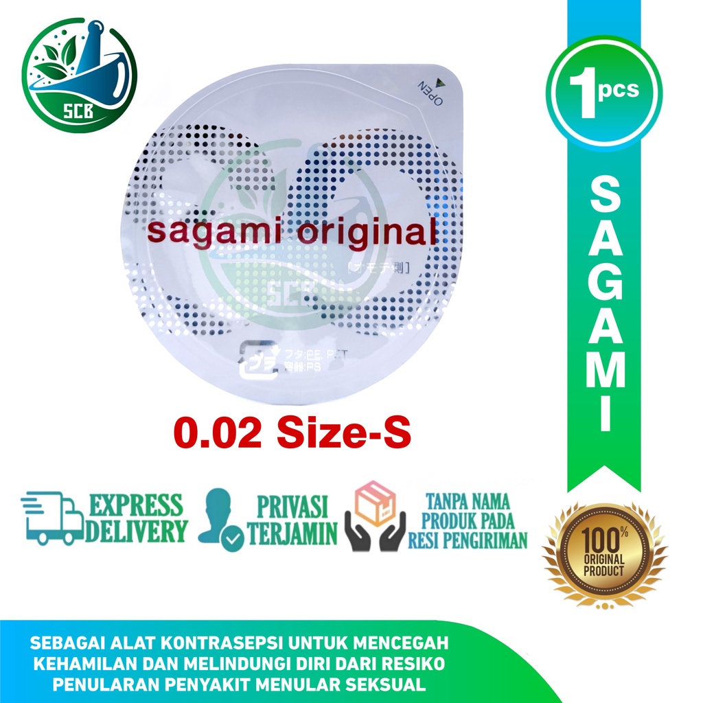 Kondom Sagami Original 002 -Hijau- Size S (Standar)
