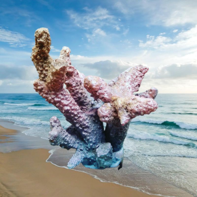 Terumbu Karang Warna Artificial Ornamen Laut Aquarium