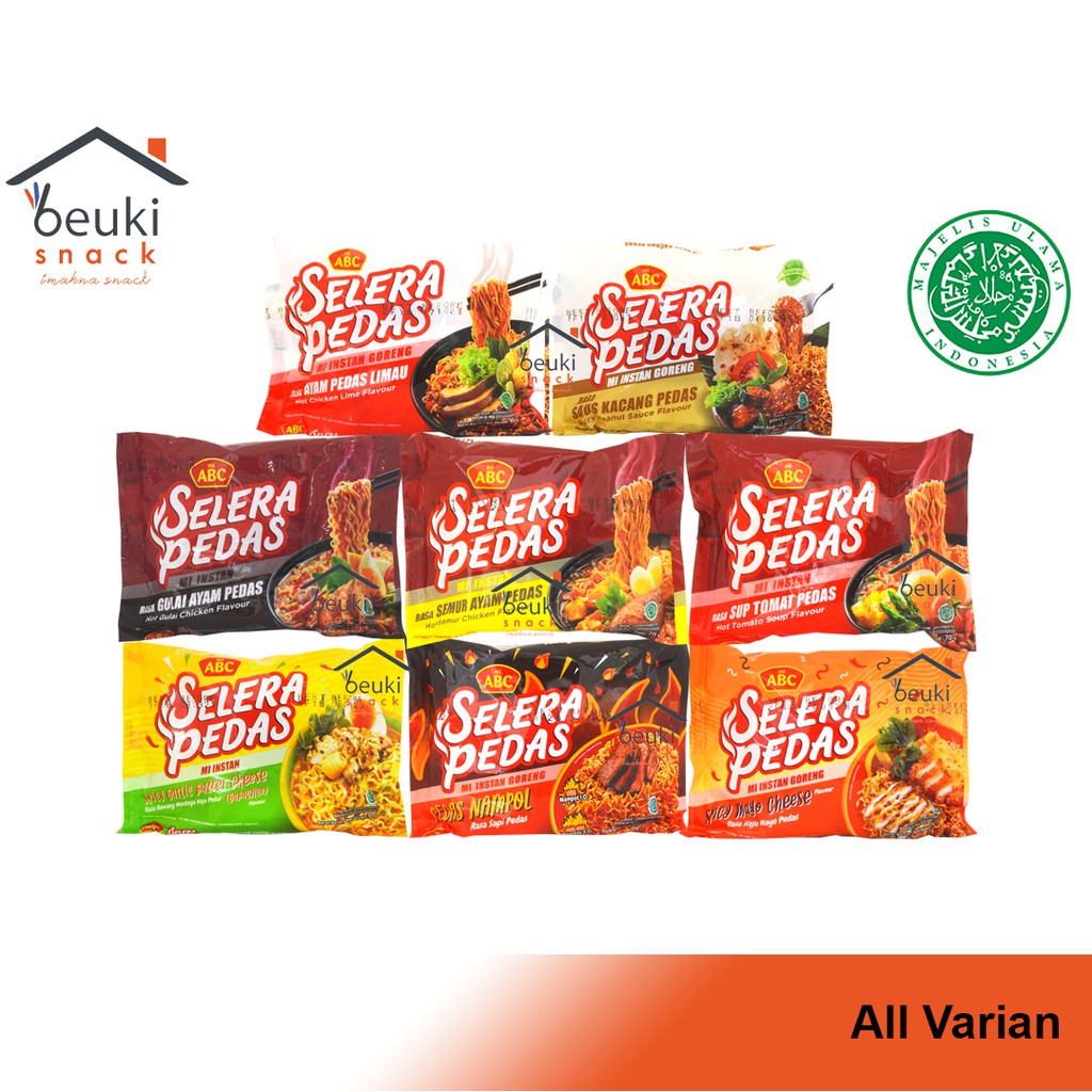 

ABC Selera Pedas Mie Instan Kuah / Goreng
