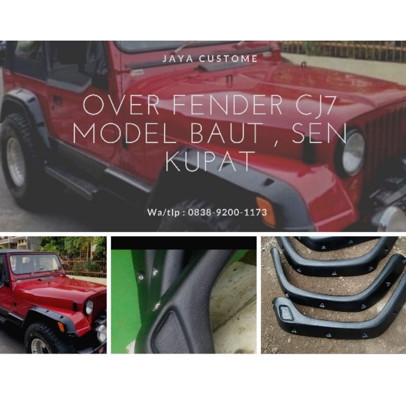 over fender cj7 model baut L sen ketupat