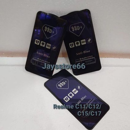 TemperedGlass 99+ Anti-Blue Galas Shield Anti Radiasi Realme C11/C12/C15/C17