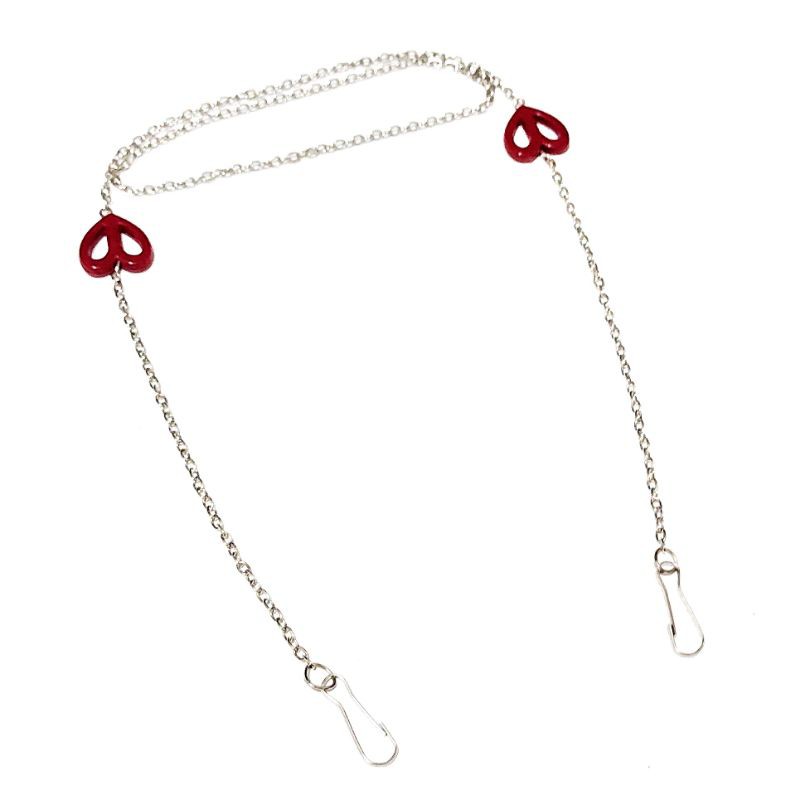 Kalung Gantungan Masker Strap Mask Pastel Love Chain Series