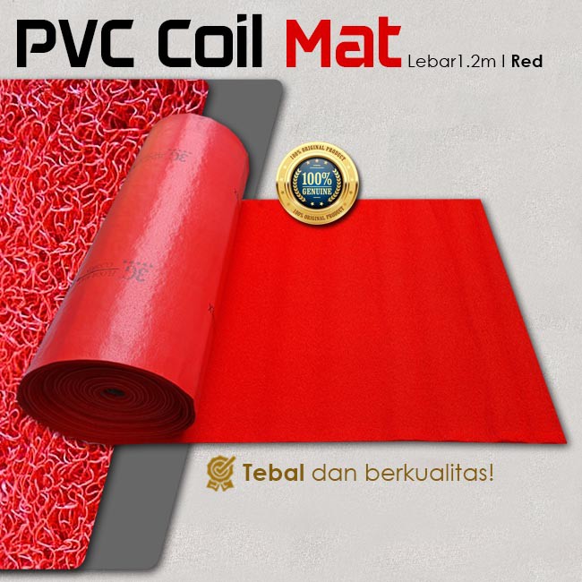 [CSI PVC Mie] Karpet PVC Mie RED Lebar 1.20 M (Dijual Meteran) - Full Meteran