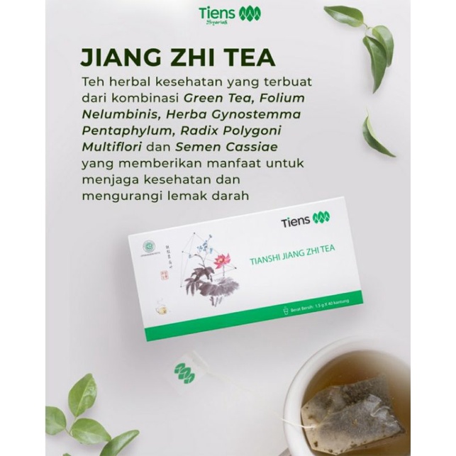 

Jiang Zhi Tea | Teh Detok Lemak | Teh herbal Tiens | Teh Kolesterol asam urat | herbal pelangsing alami