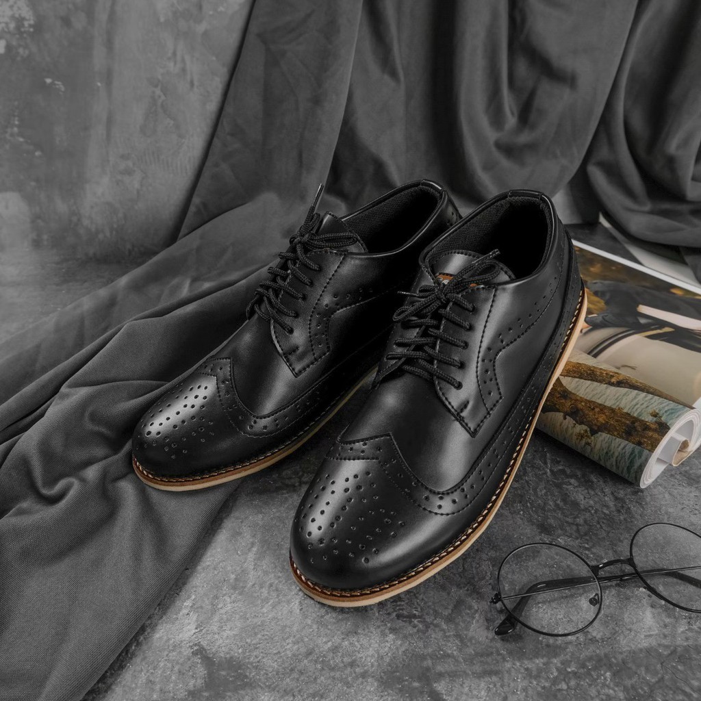 Sepatu Joey Footwear Formal Keren King Black