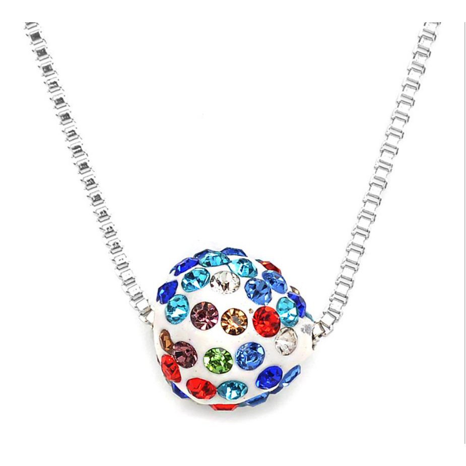 MurmerOfficial A011 Kalung Bulat Mutiara Necklace Fashion Korea Wanita Titanium Bola Diamond